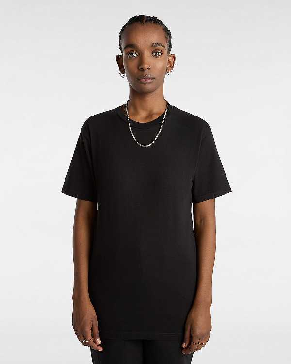 Black Women Vans Basic (3 pack) T Shirts Canada | VN6940371