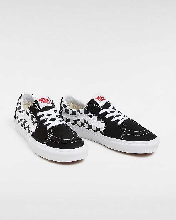 Black Women Vans Canvas/Suede SK8-Low Skate Shoes Canada | VN2897354