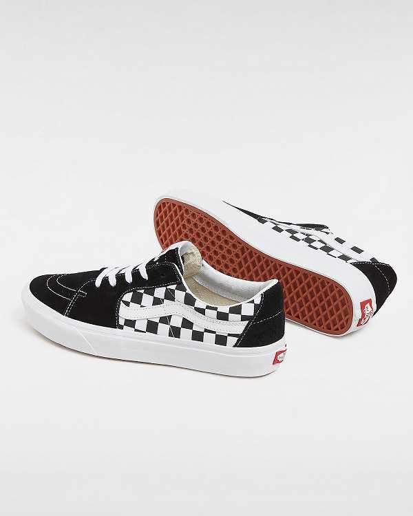 Black Women Vans Canvas/Suede SK8-Low Skate Shoes Canada | VN2897354