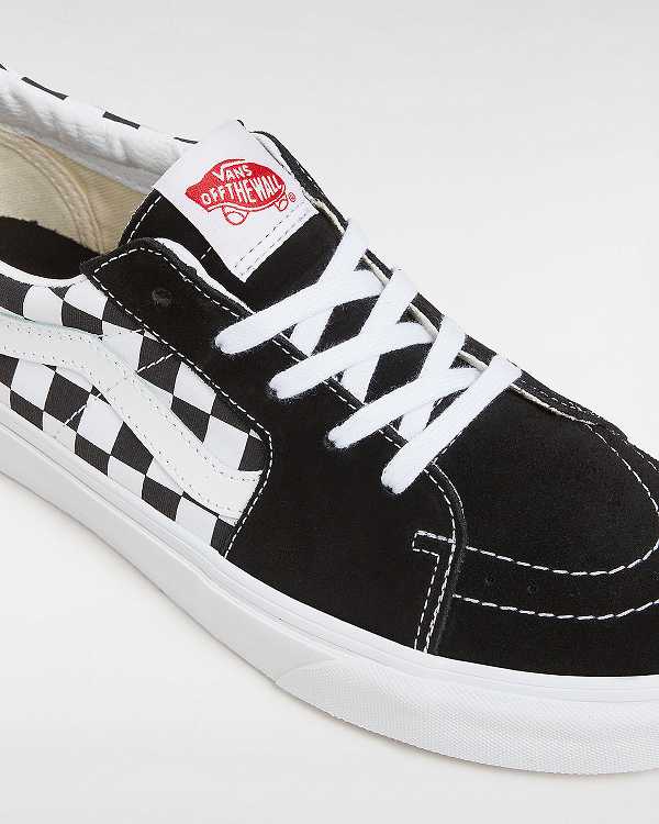 Black Women Vans Canvas/Suede SK8-Low Skate Shoes Canada | VN2897354