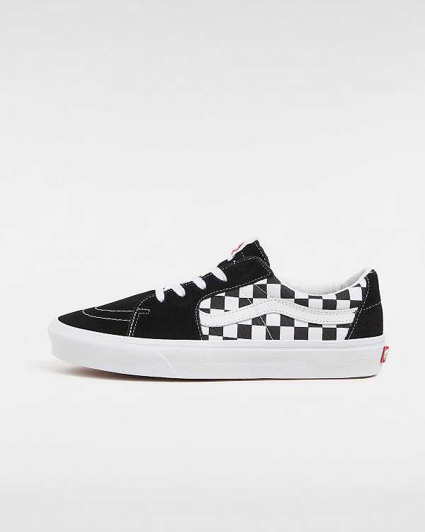Black Women Vans Canvas/Suede SK8-Low Skate Shoes Canada | VN2897354