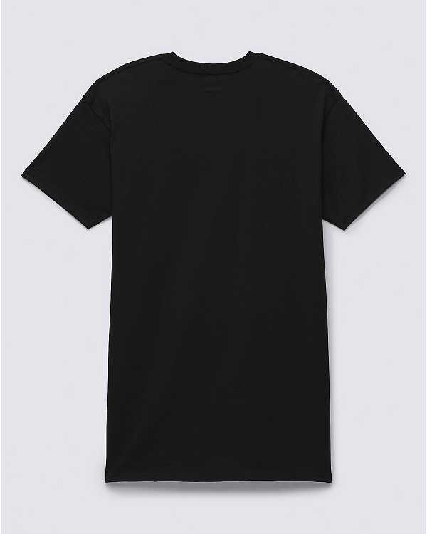 Black Women Vans Center Vee Tee Dress Canada | VN2910368