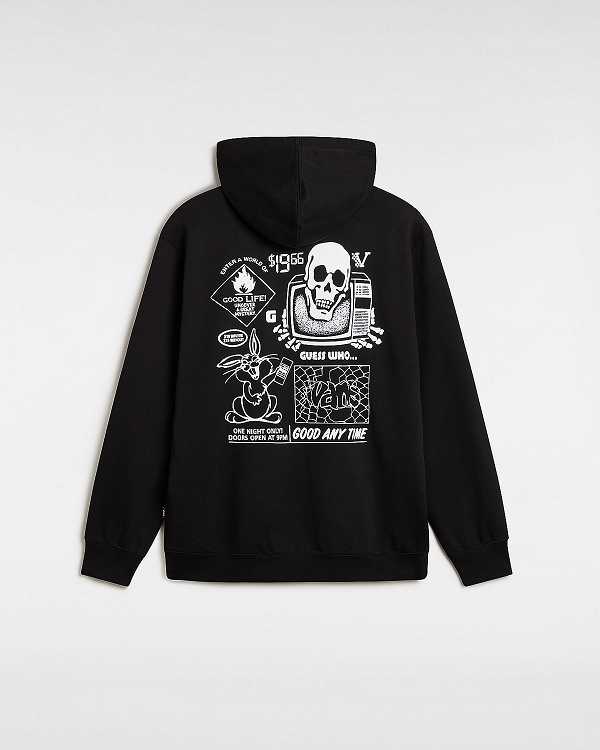Black Women Vans Crazy Eddy 66 Loose Hoodie Canada | VN5147209