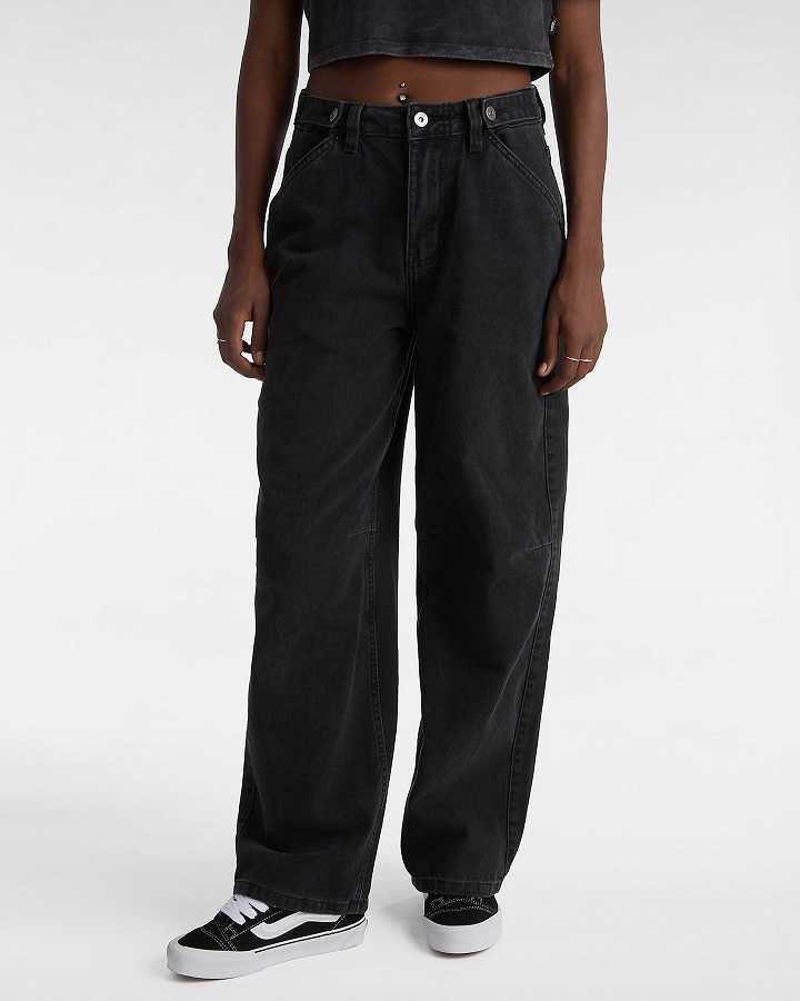 Black Women Vans Curbside Pants Canada | VN3458072