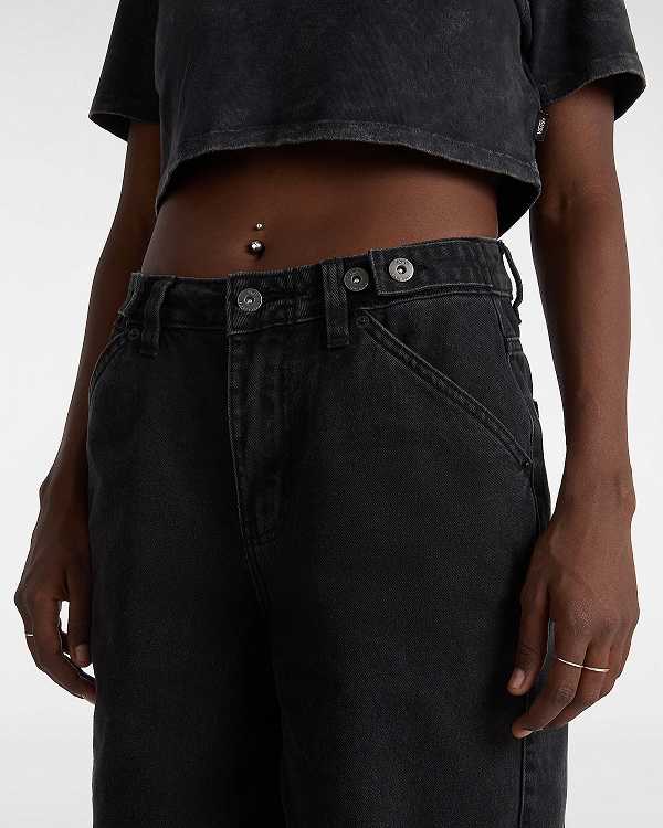 Black Women Vans Curbside Pants Canada | VN3458072