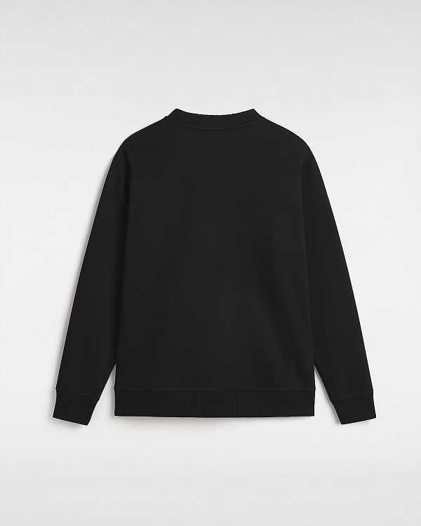 Black Women Vans Damask Crew Sweatshirt Canada | VN0432175