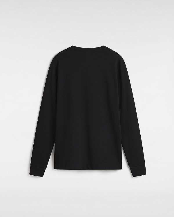 Black Women Vans Damask Long Sleeve T Shirts Canada | VN5027638