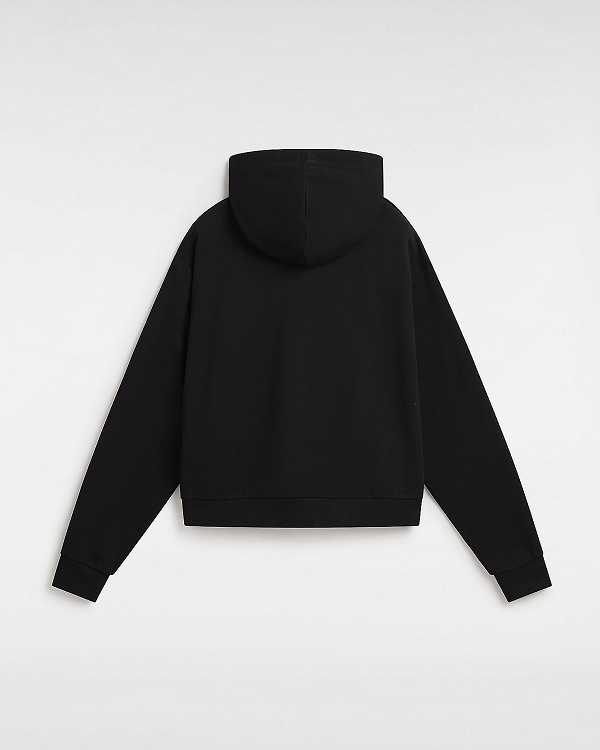 Black Women Vans Essential Relaxed Fit Hoodie Canada | VN6281094