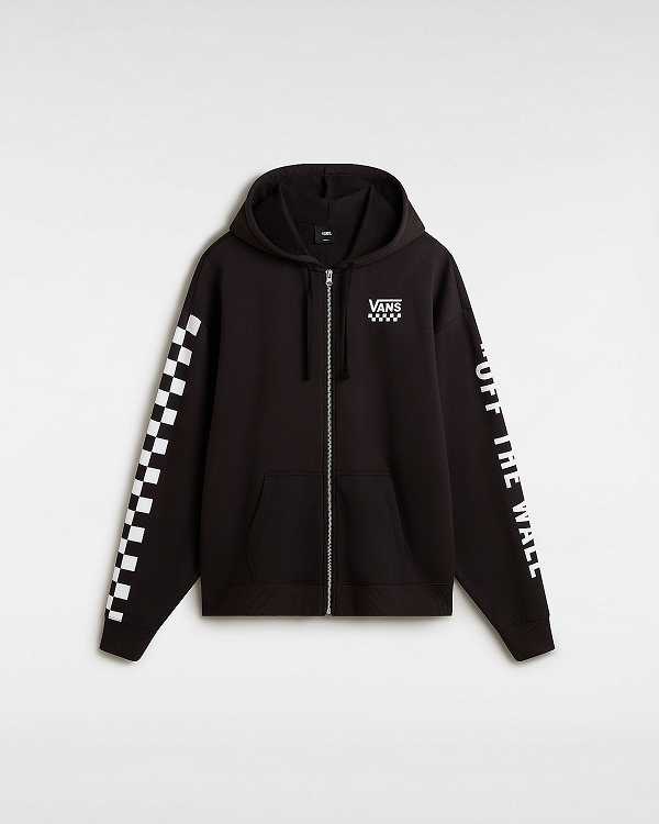 Black Women Vans Extra Fun Oversized Hoodie Canada | VN1258490