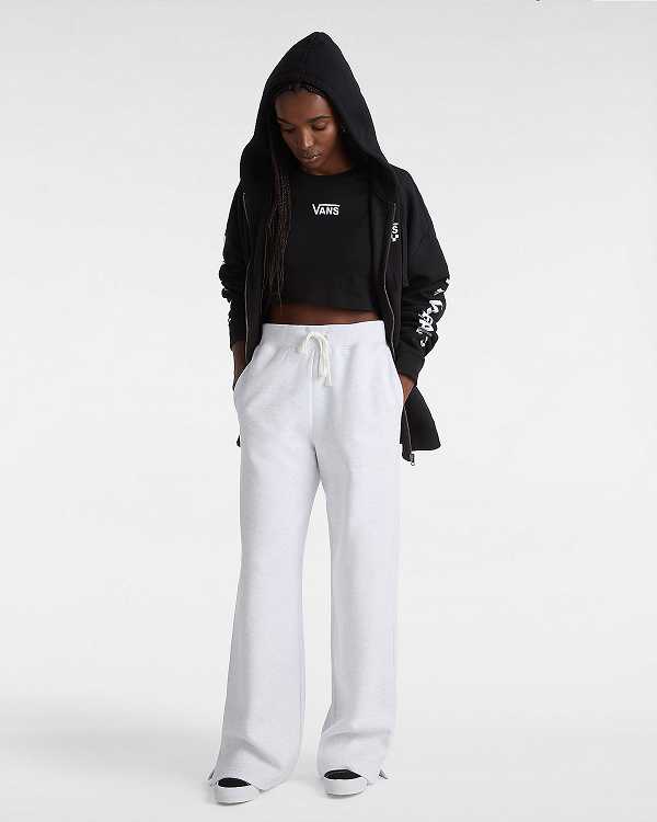 Black Women Vans Flying V Crew Crop T Shirts Canada | VN8956170