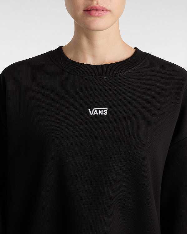 Black Women Vans Flying V Sweater Canada | VN7609381