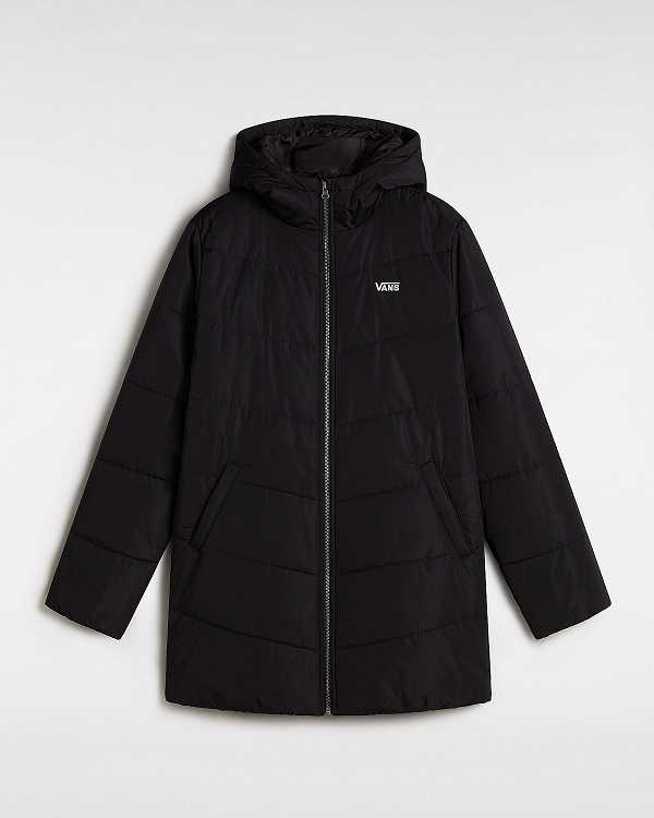 Black Women Vans Foundry Long MTE Jacket Canada | VN6789310