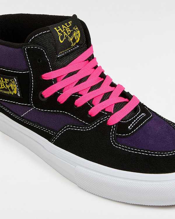 Black Women Vans Half Cab Skate Shoes Canada | VN3867915