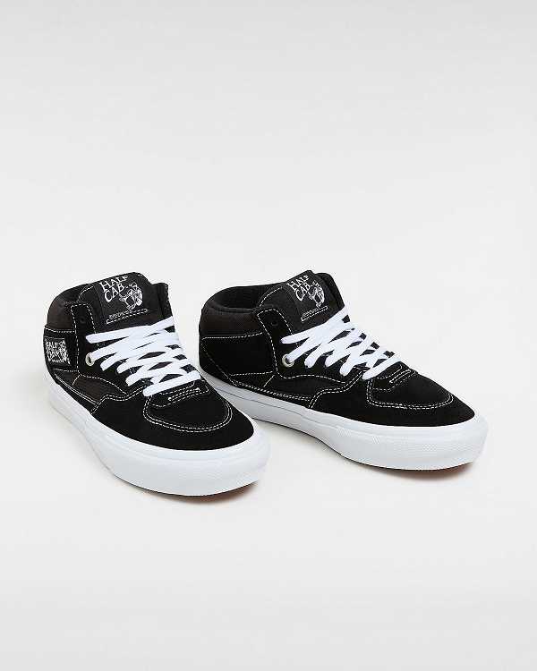 Black Women Vans Half Cab Skate Shoes Canada | VN8306547