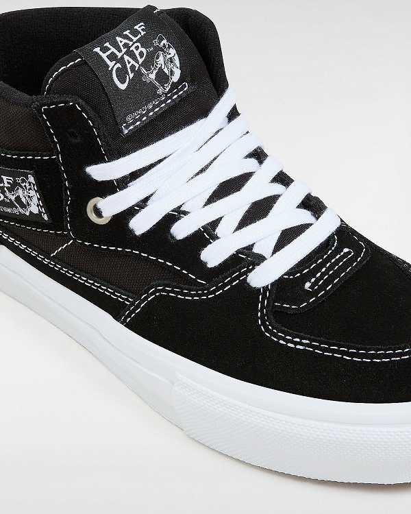 Black Women Vans Half Cab Skate Shoes Canada | VN8306547