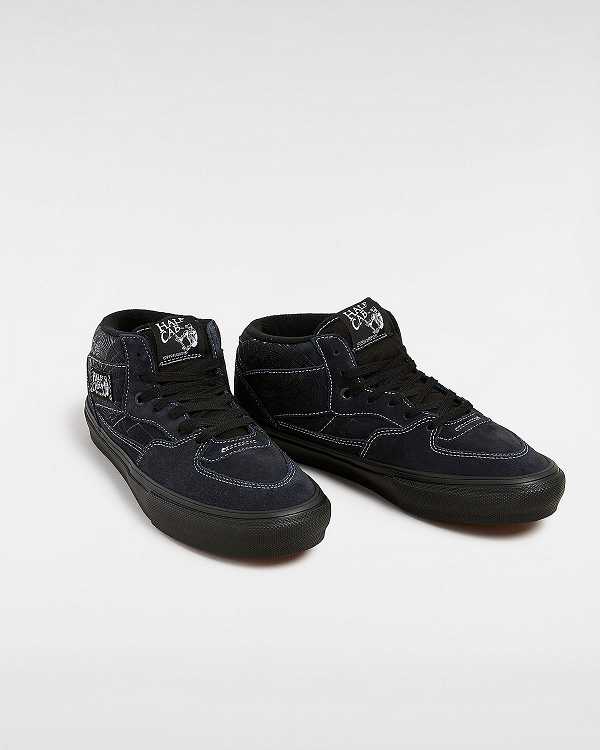 Black Women Vans Half Cab Web Skate Shoes Canada | VN4073192