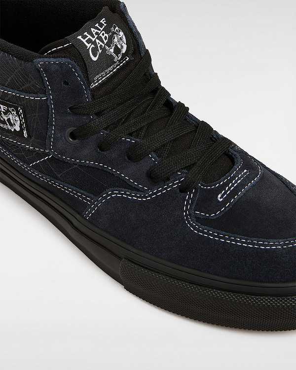 Black Women Vans Half Cab Web Skate Shoes Canada | VN4073192