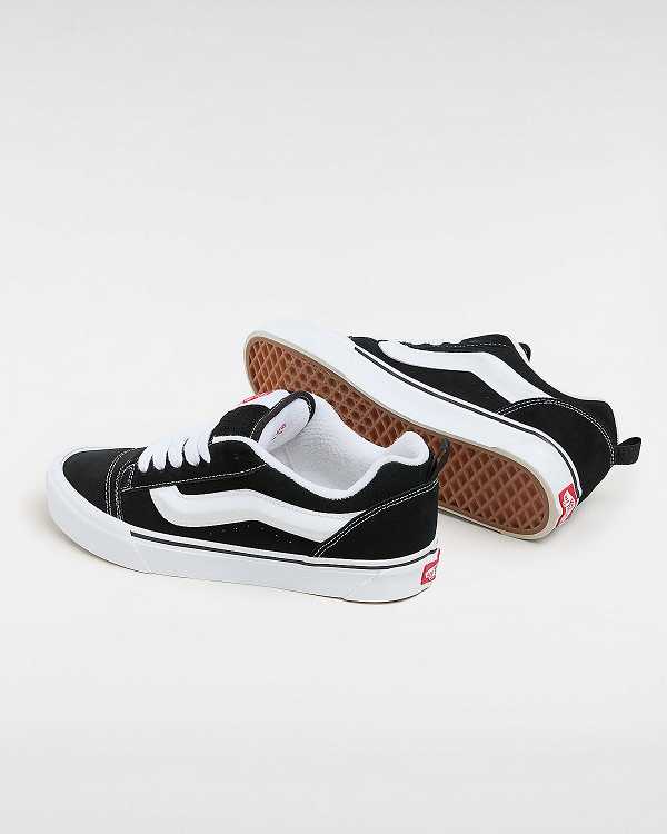 Black Women Vans Knu Skool Skate Shoes Canada | VN6480375