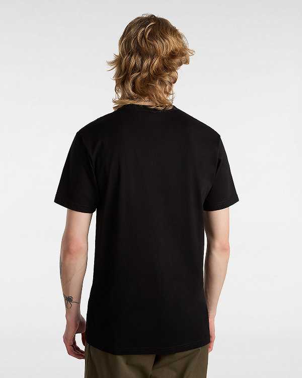 Black Women Vans Left Chest Logo T Shirts Canada | VN3052694