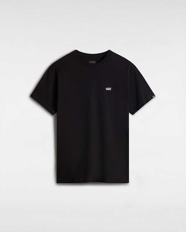Black Women Vans Left Chest Logo T Shirts Canada | VN3052694
