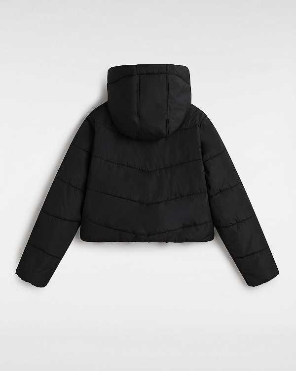 Black Women Vans MTE Foundry Crop Jacket Canada | VN9826540