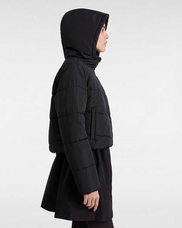 Black Women Vans MTE Foundry Crop Jacket Canada | VN9826540