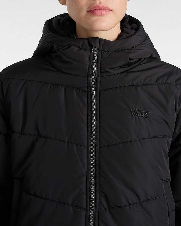 Black Women Vans MTE Foundry Crop Jacket Canada | VN9826540