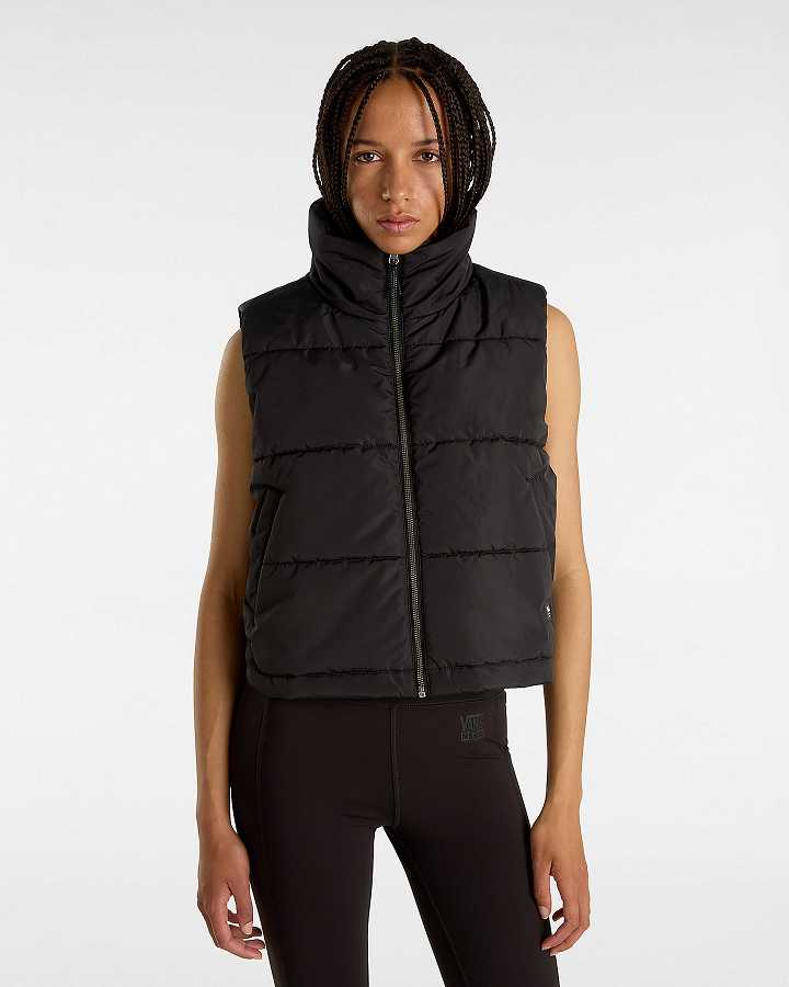 Black Women Vans MTE Foundry Vest Canada | VN1379462