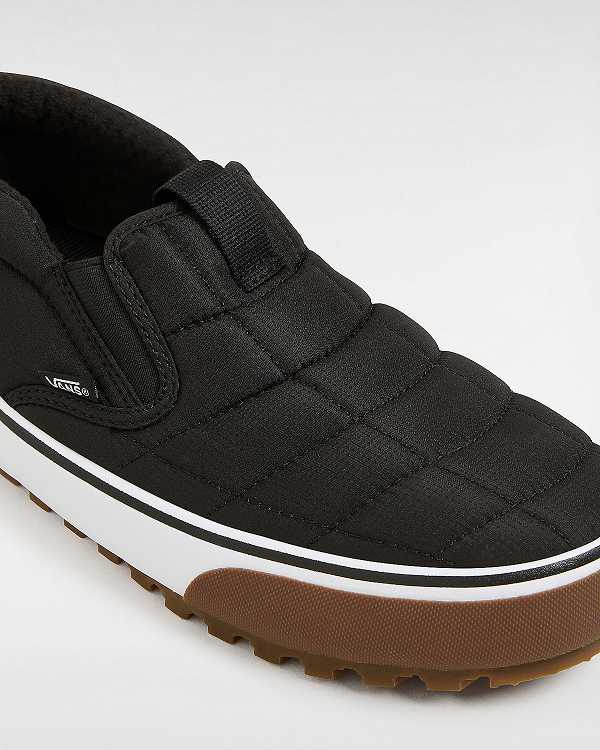 Black Women Vans MTE Quilted Snow Lodge Slipper Mid Slippers Canada | VN1369405
