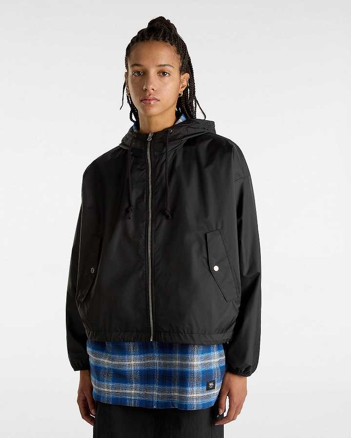 Black Women Vans MTE Theo Windbreaker Canada | VN7621495