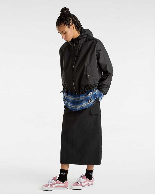 Black Women Vans MTE Theo Windbreaker Canada | VN7621495
