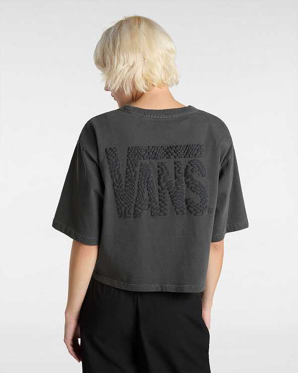 Black Women Vans MTE Trail Boxy T Shirts Canada | VN9308645