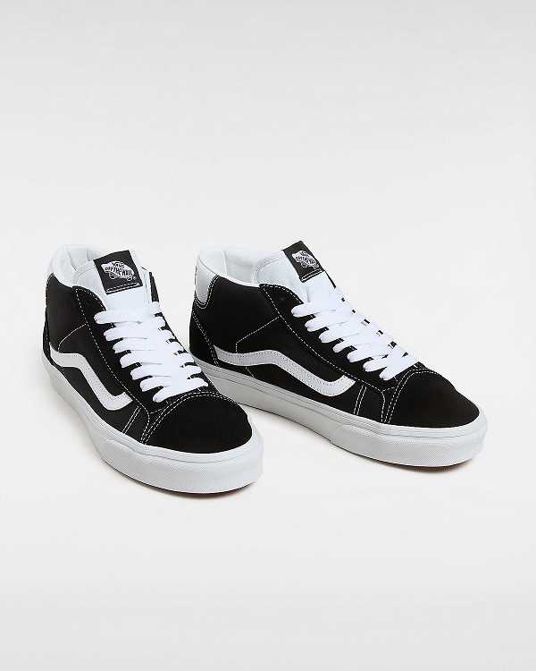 Black Women Vans Mid Skool 37 Sneakers Canada | VN3856407
