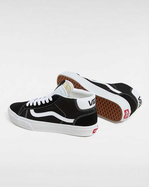 Black Women Vans Mid Skool 37 Sneakers Canada | VN3856407