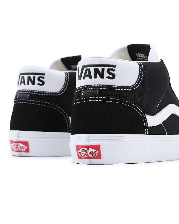 Black Women Vans Mid Skool 37 Sneakers Canada | VN3856407
