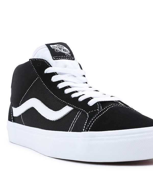 Black Women Vans Mid Skool 37 Sneakers Canada | VN3856407