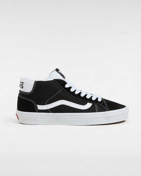 Black Women Vans Mid Skool 37 Sneakers Canada | VN3856407