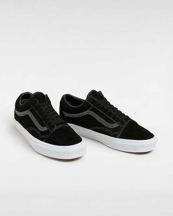 Black Women Vans Old Skool Pig Suede Sneakers Canada | VN4316809