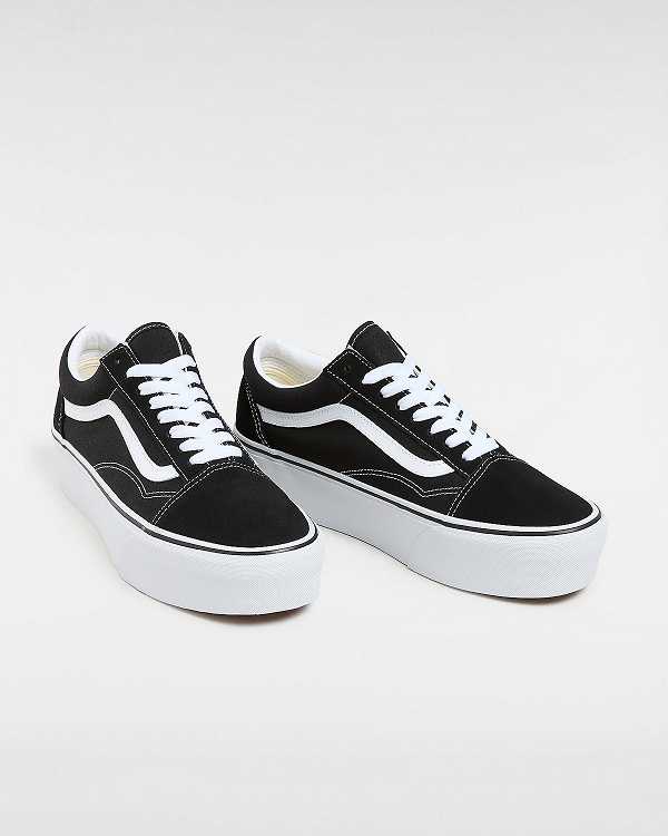Black Women Vans Old Skool Platform Shoes Canada | VN0264378