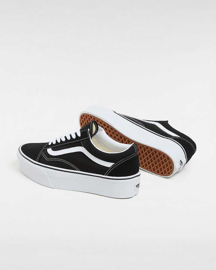 Black Women Vans Old Skool Platform Shoes Canada | VN0264378