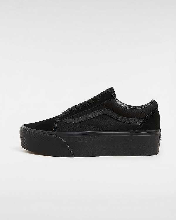 Black Women Vans Old Skool Platform Shoes Canada | VN8576941