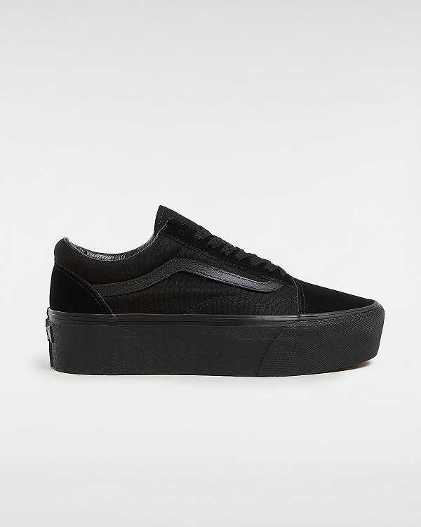 Black Women Vans Old Skool Platform Shoes Canada | VN8576941