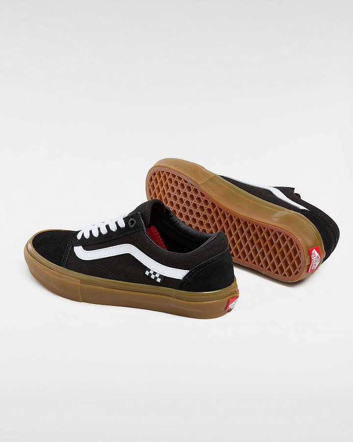 Black Women Vans Old Skool Skate Shoes Canada | VN7163204