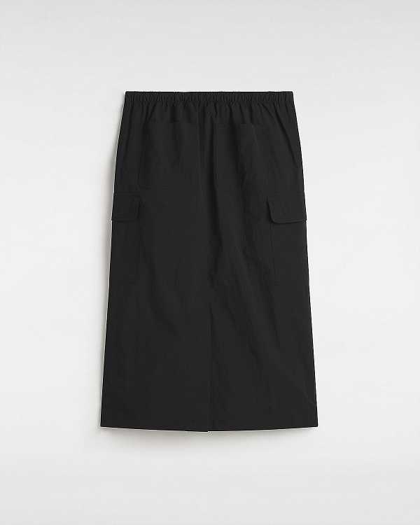 Black Women Vans Riley Parachute Cargo Skirt Canada | VN3951864
