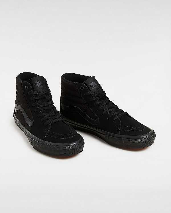 Black Women Vans Sk8-Hi Skate Shoes Canada | VN0475691