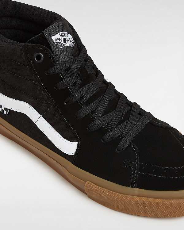 Black Women Vans Sk8-Hi Skate Shoes Canada | VN5617038