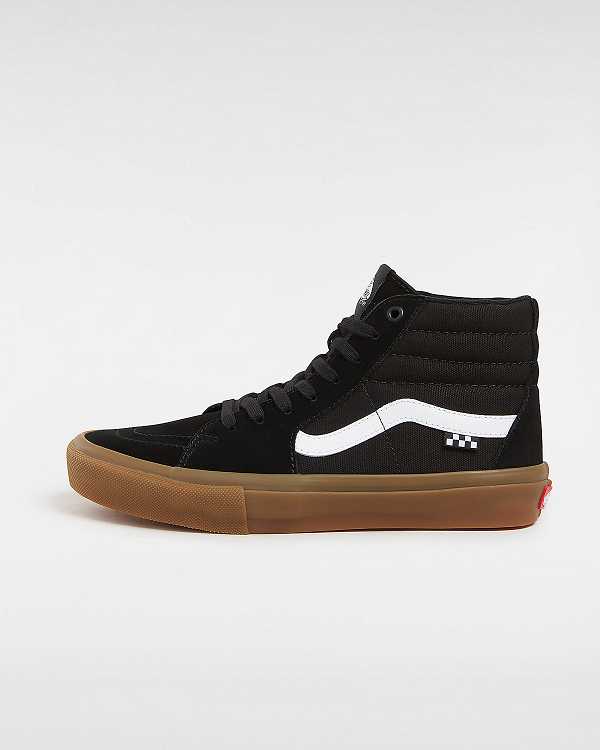 Black Women Vans Sk8-Hi Skate Shoes Canada | VN5617038