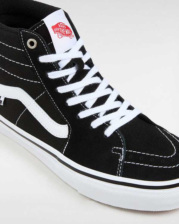 Black Women Vans Sk8-Hi Skate Shoes Canada | VN6540971