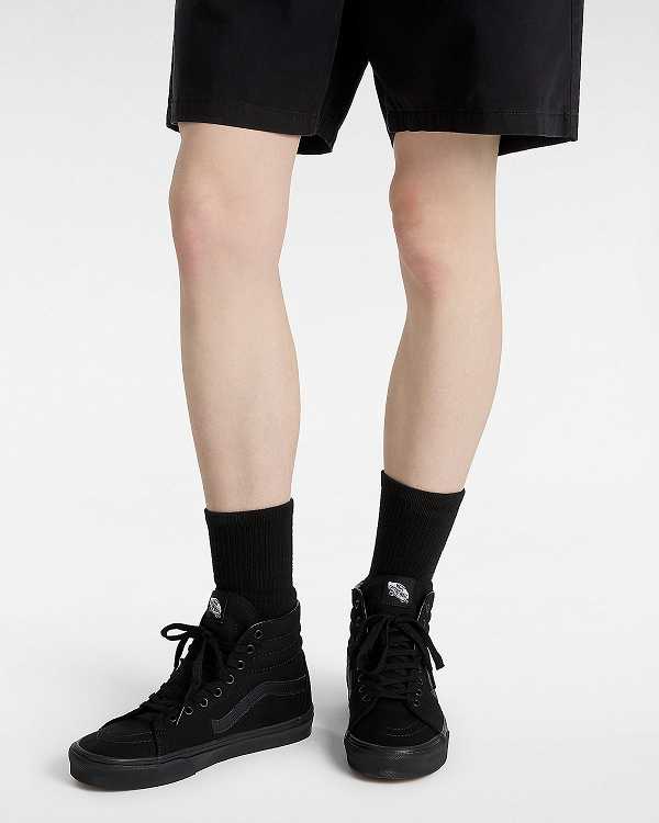 Black Women Vans Sk8-Hi Sneakers Canada | VN7109683