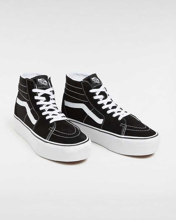 Black Women Vans Sk8-Hi Tapered Platform Shoes Canada | VN7209431